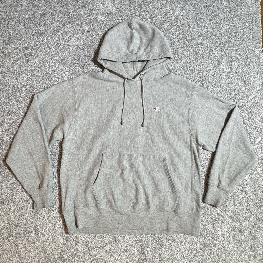 Champion Hoodie Mens Large Reverse Weave Relaxed Fit Streetwear Skater Athletic
